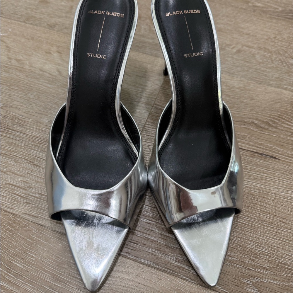 Black Suede Studio heels